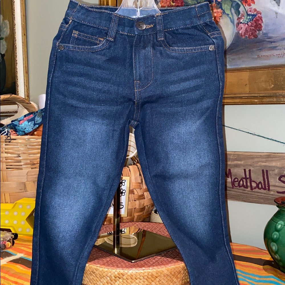 American Hawk Straight Leg Five Pockets Cotton Denim Jeans SZ 3T